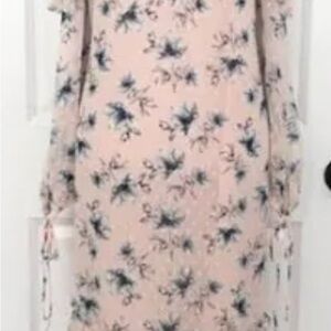 Moon River Pink and Blue Floral Dress